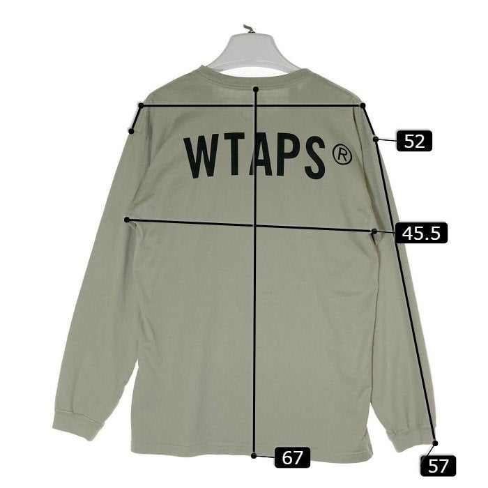 WTAPS ダブルタップス 192ATDT-LT01S ロングTシャツ グリーン sizeM 瑞穂店