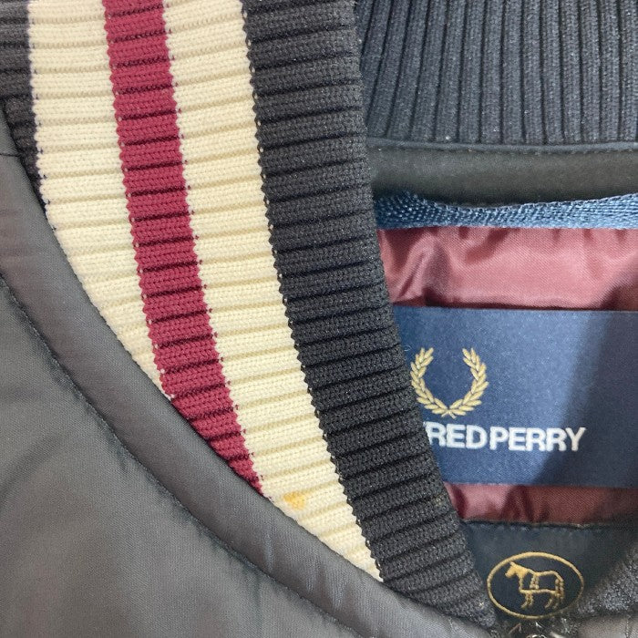 FRED PERRY × LAVENHAM フレッドペリー×ラベンハム 中綿ジャケット ブラック sizeXS 瑞穂店