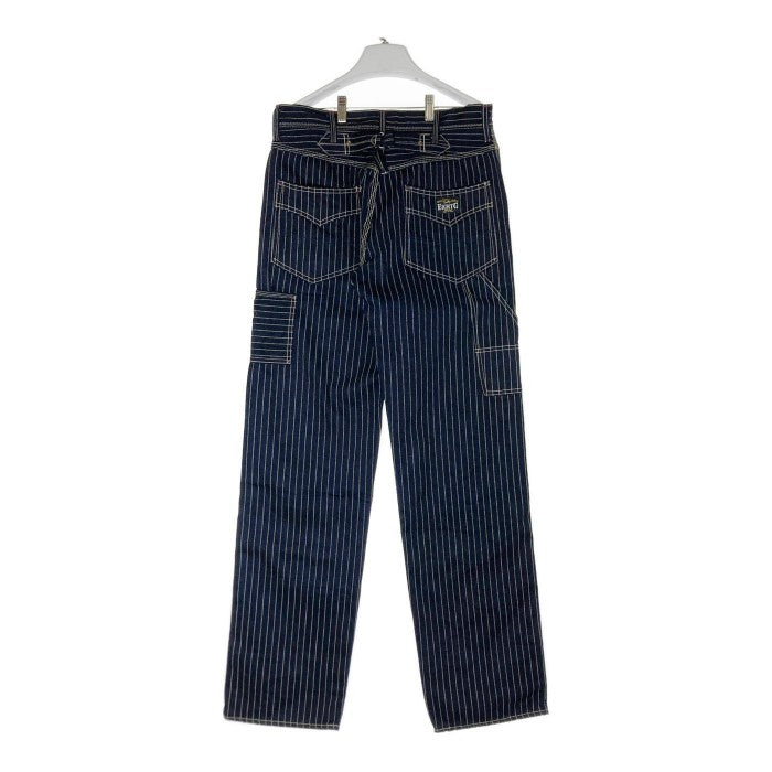 EightーG エイトＧ 8wkー04 13oz WABASH STRIPE WORK PANTS ウォバッシュ ダブルニー ネイビー sizeW32 瑞穂店