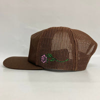 OBEY オベイ Thornz Twill Trucker Hat 刺繡 メッシュキャップ ブラウン 瑞穂店