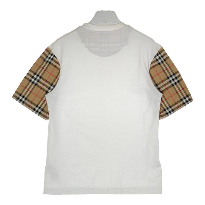 BURBERRY バーバリー ヴィンテージチェック 袖切り替え Tシャツ ホワイト sizeXS 瑞穂店
