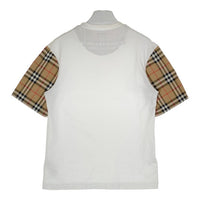 BURBERRY バーバリー ヴィンテージチェック 袖切り替え Tシャツ ホワイト sizeXS 瑞穂店