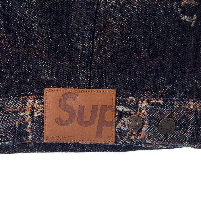 SUPREME シュプリーム 23SS Archive Denim Jacquard Trucker Jacket アーカイブ デニムジャガード トラッカージャケット インディゴ Size L 福生店