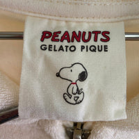 GELATO PIQUE  ジェラートピケ PEANUTS HOMMEパイルパーカー&ハーフパンツ  ホワイト sizeL 瑞穂店