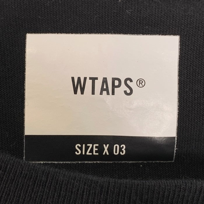 WTAPS ダブルタップス 20SS プリント Tシャツ ブラック Size 3 福生店