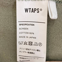 WTAPS ダブルタップス 192ATDT-LT01S ロングTシャツ グリーン sizeM 瑞穂店