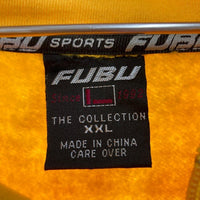 FUBU フブ ビッグロゴ ジップアップパーカー イエロー sizeXXL 瑞穂店