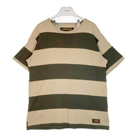 NEIGHBORHOOD ネイバーフッド 181FPNH-CSM02 18SS B.D./C-CREW.SS  ボーダー Tシャツ グリーン&ベージュ sizeXL 瑞穂店