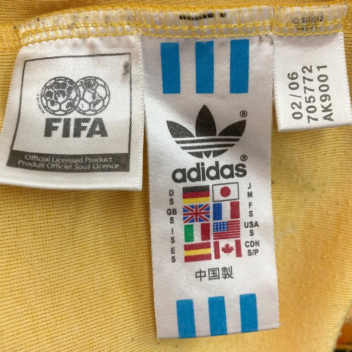 adidas アディダス サッカー ブラジル代表 2006 ドイツ ワールドカップ 記念モデル トラックジャケット イエロー sizeM 瑞穂店