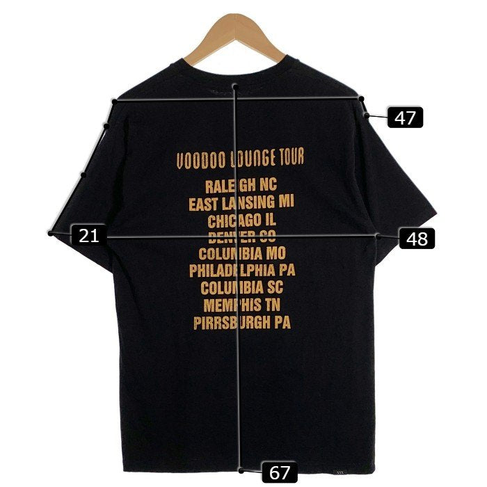 THEE HYSTERIC XXX ジィヒステリックトリプルエックス VOODOO SPIKED TONEGUE ヴゥードゥースパイクドタン プリントTシャツ ブラック Size M 福生店