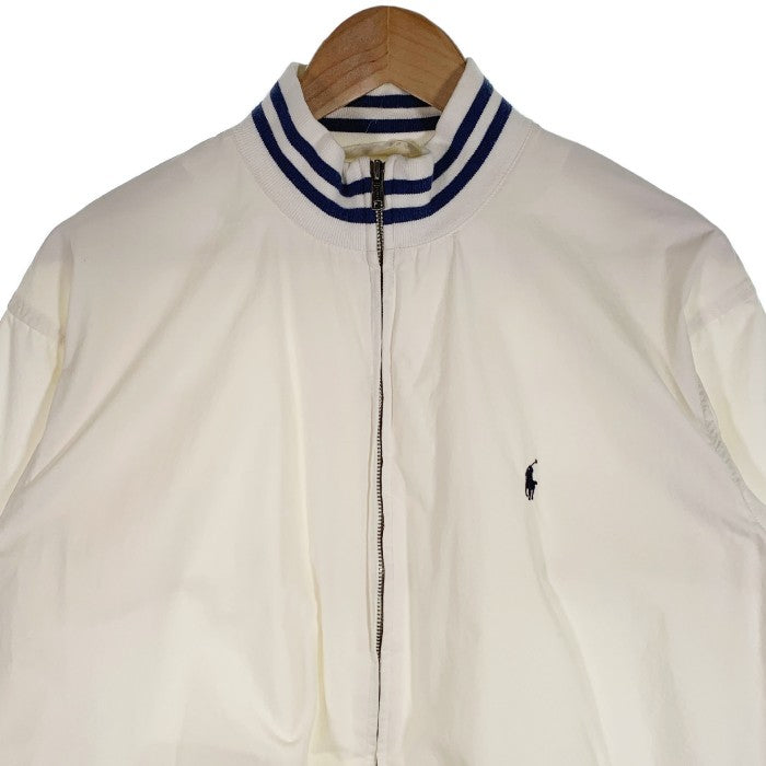 Polo by Ralph Lauren ポロラルフローレン Cotton Rib Blouson コットン リブブルゾン ジャケット ホワイト Size L 福生店