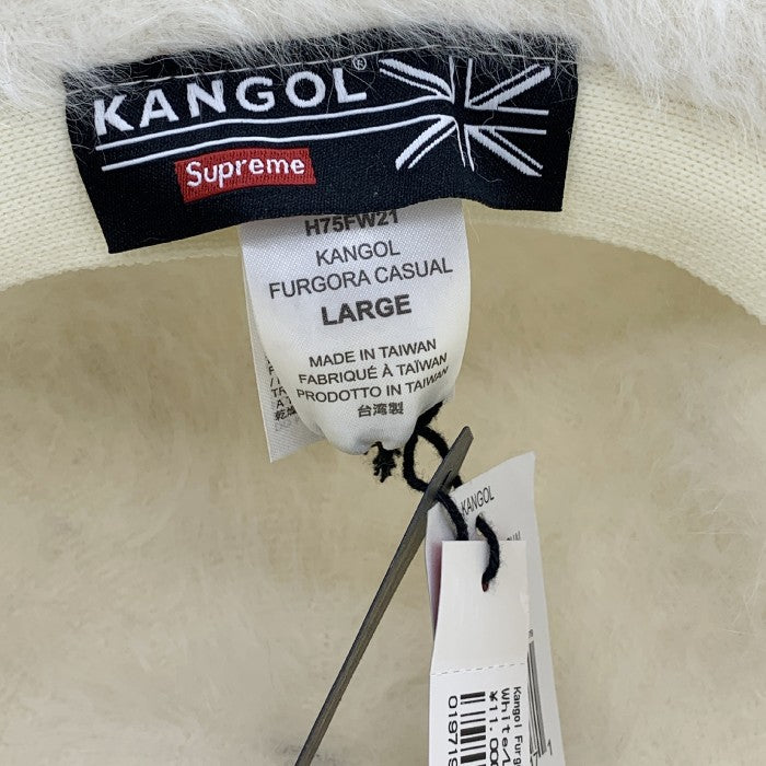 SUPREME シュプリーム 21AW Kangol Furgora Casual カンゴール ファーゴラ カジュアル ハット ホワイト Size L 福生店