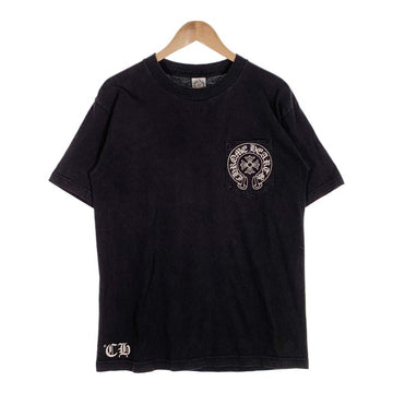 Chrome Hearts クロムハーツ スクロールラベル ホースシュー プリント ポケット Tシャツ ブラック Size M 福生店