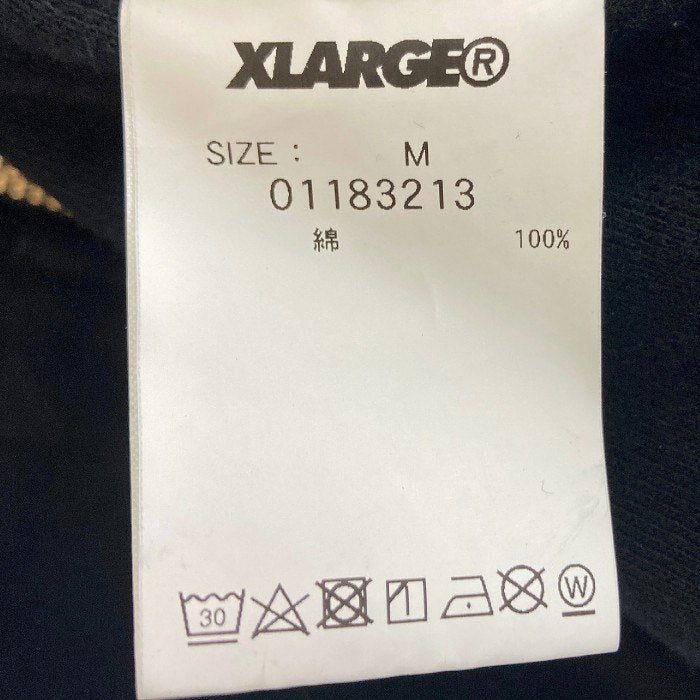 X-LARGE エクストララージ ロゴ ジップリバーシブルパーカー ブラック sizeM 瑞穂店