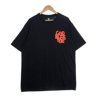 GOD BLESS YOU ゴッドブレスユー 23SS プリントTシャツ ブラック ネオンオレンジ Size XXL 福生店