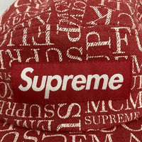 Supreme シュプリーム 2015FW Fuck’em All Denim Camp 5パネル キャンプ キャップ レッド 瑞穂店