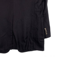 PRADA プラダ 3B コットンテーラードジャケット ブラック ライニング レーヨン Size 48 福生店