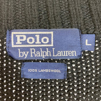 RALPH LAUREN ラルフローレン ハイネック  zip up ジップアップセーター ブラック sizeL 瑞穂店
