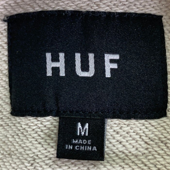 HUF ハフ ワンポイント刺繍 スウェットポロシャツ FL00216 ブラウン sizeM 瑞穂店