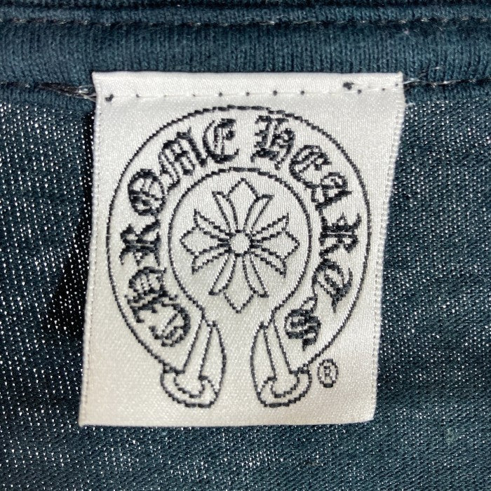 CHROME HEARTS クロムハーツ セメタリーバックプリント ホースシュークロス スクロールラベル ポケット Tシャツ ブラック sizeM 瑞穂店