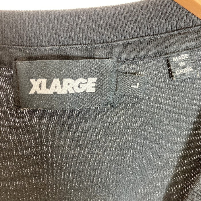 XLARGE エクストララージ バックプリント 長袖Ｔシャツ ブラック sizeL 瑞穂店