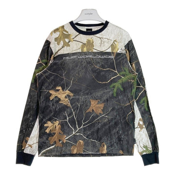 HUF ハフ リアルツリー 総柄 ロンT ブラック sizeM 瑞穂店