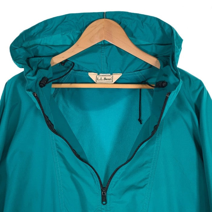 US古着 80's L.L.Bean エルエルビーン ナイロン アノラック パーカー エメラルドグリーン Size M 福生店