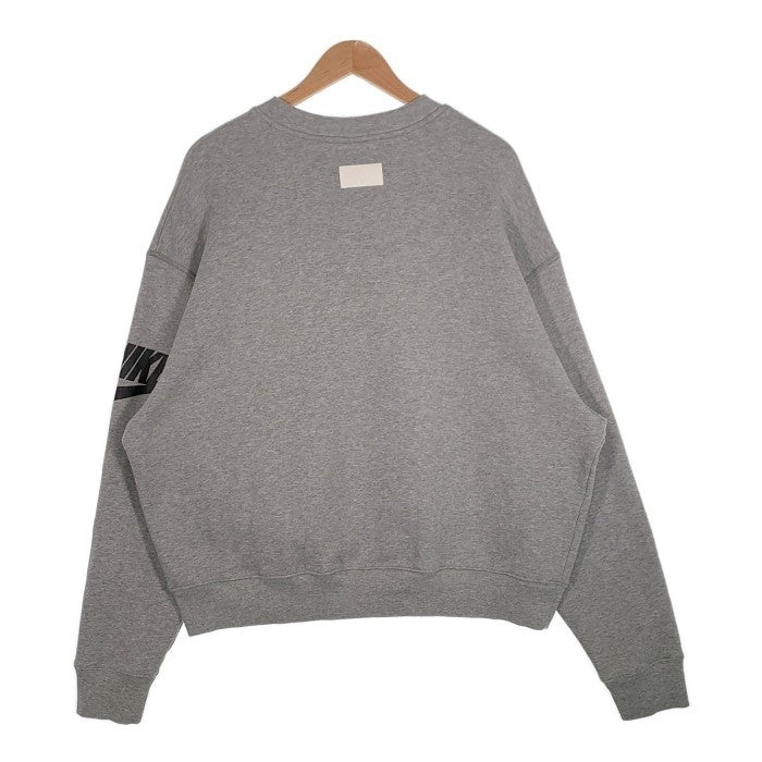 NIKE ナイキ 18AW FEAR OF GOD フィアオブゴッド Top 3/4 Crewneck Sweat クルーネックスウェットトレーナー グレー AR0635-063 Size M 福生店