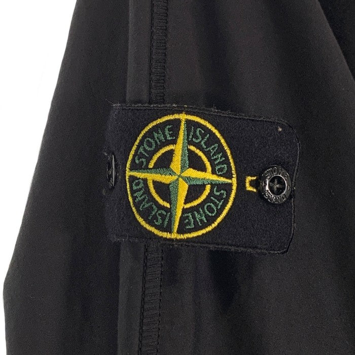 STONE ISLAND ストーンアイランド 22AW ガーメントダイ ストレッチサテンシャツ ブルゾン ブラック 771511014 Size M 福生店