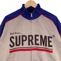 SUPREME シュプリーム 22AW World Famous Jacquard Track Jacket ワールドフェイマス ジャガード トラックジャケット グレー Size L 福生店