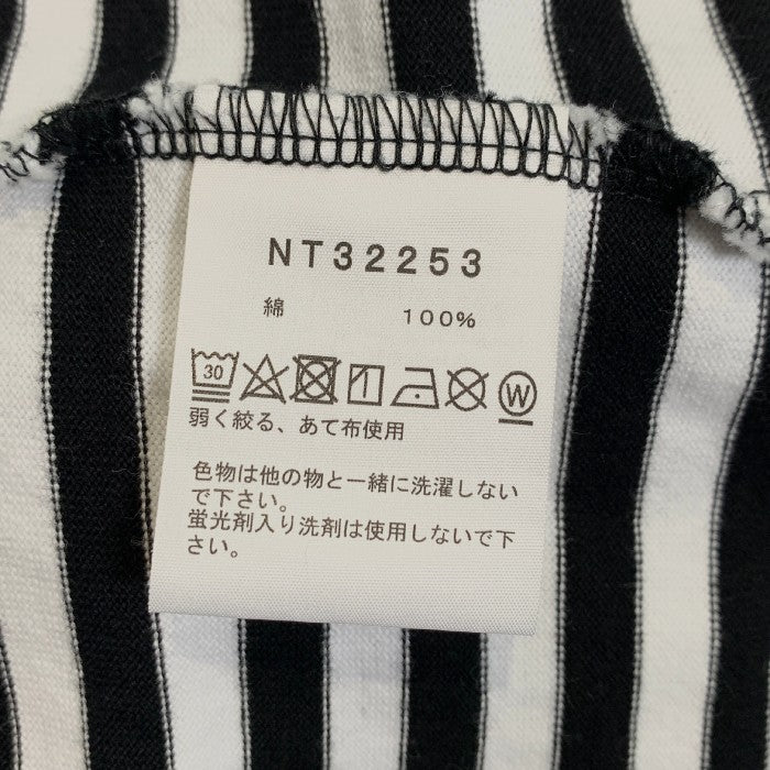 THE NORTH FACE ノースフェイス S/S Multi Border Tee ショートスリーブ マルチボーダーTシャツ ホワイト ブラック NT32253 Size XL 福生店