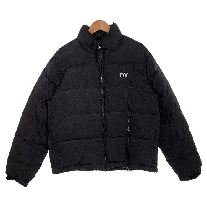 OY オーワイ SIDE ZIPPER LOGO DOWN JUMPER サイドジッパー ロゴプリント ダウンジャケット ブラック Size - 福生店