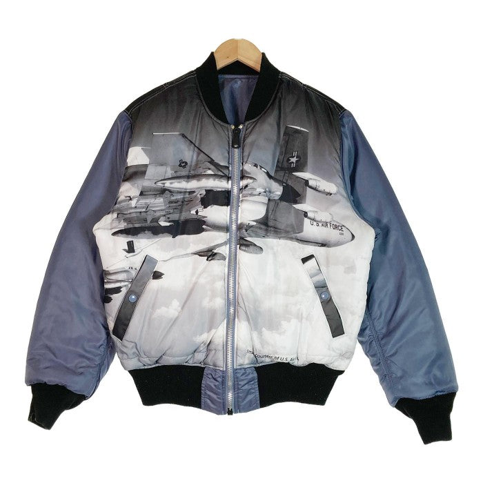 ALPHA INDUSTRIES アルファインダストリーズ TA0411-9007 ジャケット リバーシブル ブルー AirForce柄  sizeM 瑞穂店