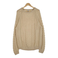 NIKE ナイキ CABLE KNIT SWEATER ケーブルニットセーター ベージュ Size XL 福生店