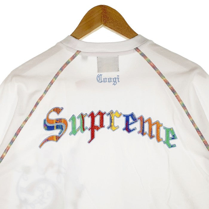 SUPREME シュプリーム 23SS Coogi クージー Raglan S/S Top ラグラン ショートスリーブトップ 刺繡 Tシャツ ホワイト Size XL 福生店