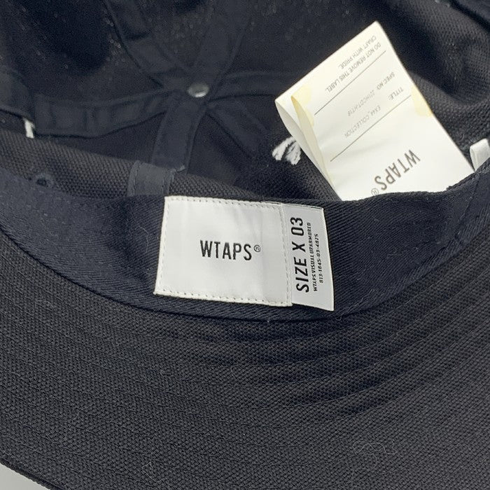 WTAPS ダブルタップス 22SS クロスボーン刺繍 ハット ブラック 221HCDT-HT18 Size 03 福生店