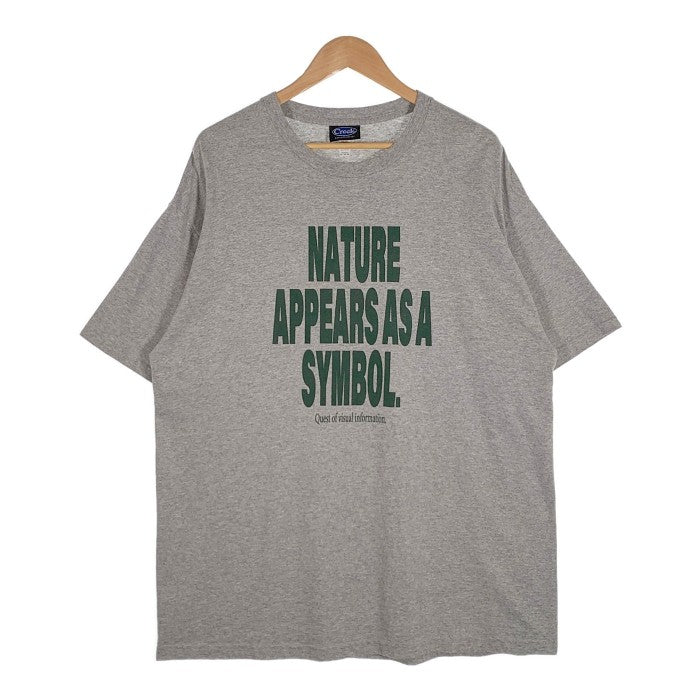 Creek Angler's Device クリーク NATURE APPEARS AS A SYMBOL プリントTシャツ グレー Size XL 福生店