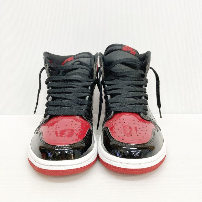NIKE ナイキ Air Jordan 1 High OG Patent Bred エアジョーダン1 ハイ OG パテント ブレッド 555088-063 赤黒 size27.5cm 瑞穂店