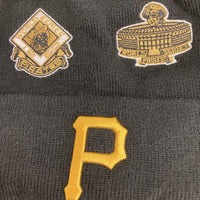 NEW ERA PITTSBURGH PIRATES ニューエラ ニットキャップ ビーニー ピッツバーグ パイレーツ MLB WORLD SERIES CHAMPION CUFFED KNIT BEANIE BLACK ブラック size-00 瑞穂店