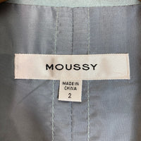MOUSSY マウジー タグ付き OVER LONG SPRING JACKET ブルー size2 瑞穂店