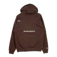 AAPE NOW アベイシングエイプ プルオーバースウェットパーカー ブラウン ラバー プリント Size M 福生店