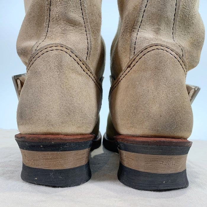 RED WING レッドウィング 8268 スウェード エンジニアブーツ ベージュ 11年 パンチ穴あり Size 8 1/2D (26.5cm) 福生店