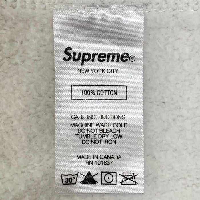 シュプリーム SUPREME 19AW S  ロゴ パーカー グレー　Mサイズ