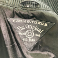 HUDSON OUTERWEAR 8BALL エイトボール レザージャケット ブラック sizeXL 瑞穂店