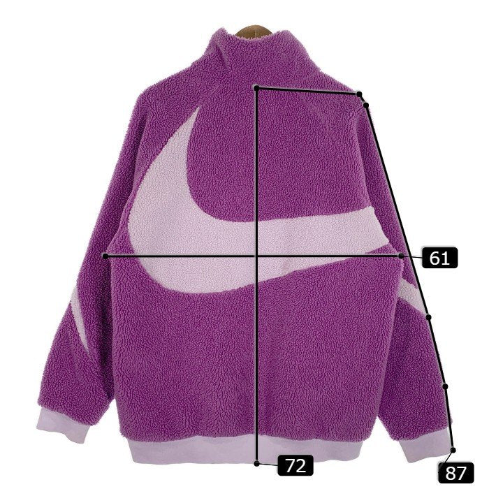 NIKE ナイキ VM SWOOSH FULL ZIP JACKET ビッグスウッシュ リバーシブル ボアジャケット パープル  BQ6546-570 Size XL 福生店