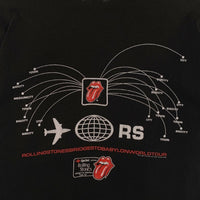 90's Rolling Stones ローリングストーンズ World Tour プリントTシャツ 両面 袖裾シングル anvil 1997コピーライト ブラック Size L