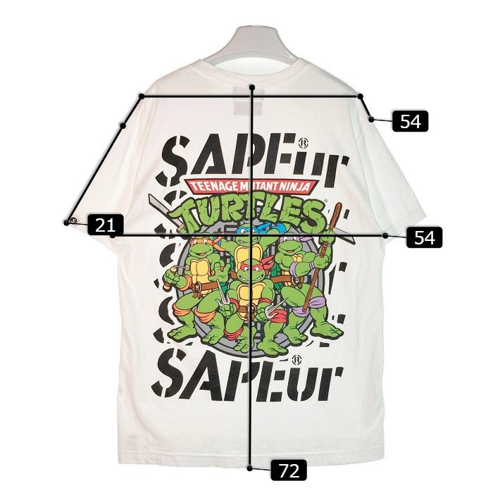 ラッピング不可 SAPEur サプール ミュータントタートルズ Tシャツ XXL