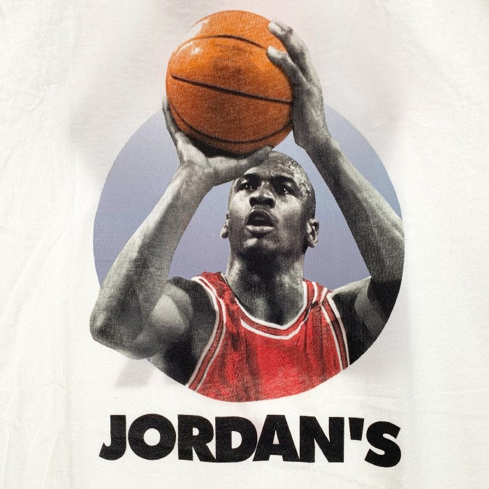 90's NIKE ナイキ Michael Jordan マイケルジョーダン JORDAN’S BACK 45 Tee プリントTシャツ ホワイト  USA製 デッドストック Size L 福生店