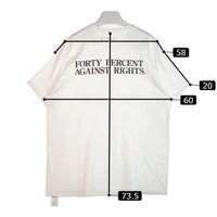 FORTY PERCENT AGAINST RIGHTS フォーティーパーセントアゲインストライツ MY LIFE  TEE Tシャツ ホワイト sizeXL 瑞穂店