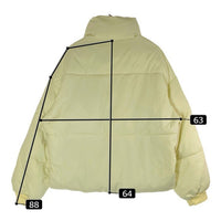 FEKETE フェケテ タグ付き STRING SHORT ECO DOWN JACKET ショートエコダウンジャケット イエロー sizeS 瑞穂店